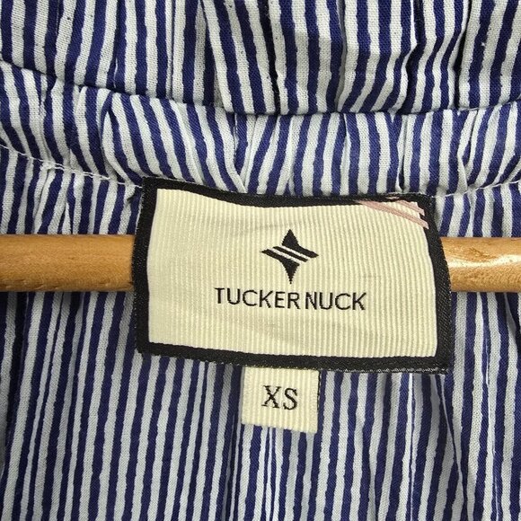 Tuckernuck Women Mini Dress Size XS Striped Tiered Coastal Cover Up Beachwear - Picture 6 of 12